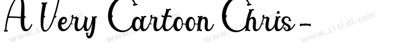 A Very Cartoon Chris字体转换